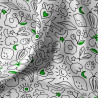 Printed Cotton KOLEO White / Black